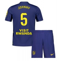 Stroje piłkarskie Atletico Madrid Johnny Cardoso #5 Koszulka Wyjazdowej dla dzieci 2025-26 Krótki Rękaw (+ szorty)